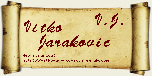 Vitko Jaraković vizit kartica